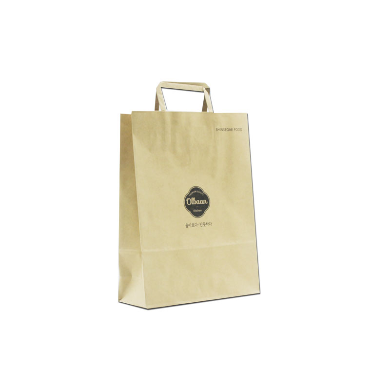 납짝지끈/크라프트지/1도인쇄친환경백(소) / S0324