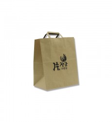 납짝지끈/크라프트지/1도인쇄친환경백(중) / S0326