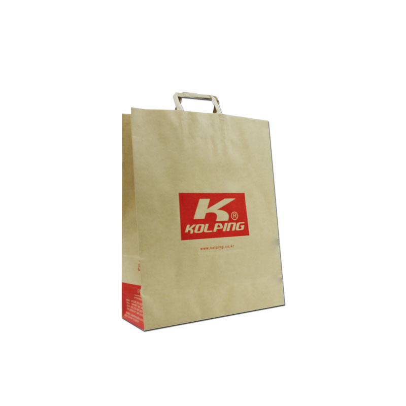 납짝끈/크라프트지/1도인쇄친환경백(중) / S0330