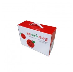손잡이 M형 합지(연천무농약 사과즙박스)/B0216