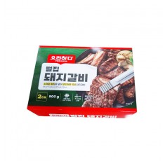 돼지갈비 띠지/300스노우/양면유광코팅/B0274