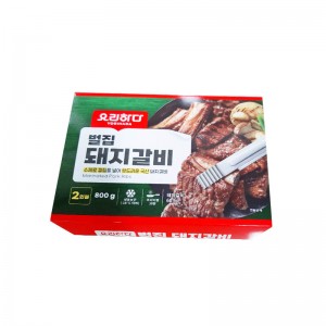 돼지갈비 띠지/300스노우/양면유광코팅/B0274